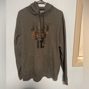 Grey Nike Just Do It Sweatshirt Pullover Size XL